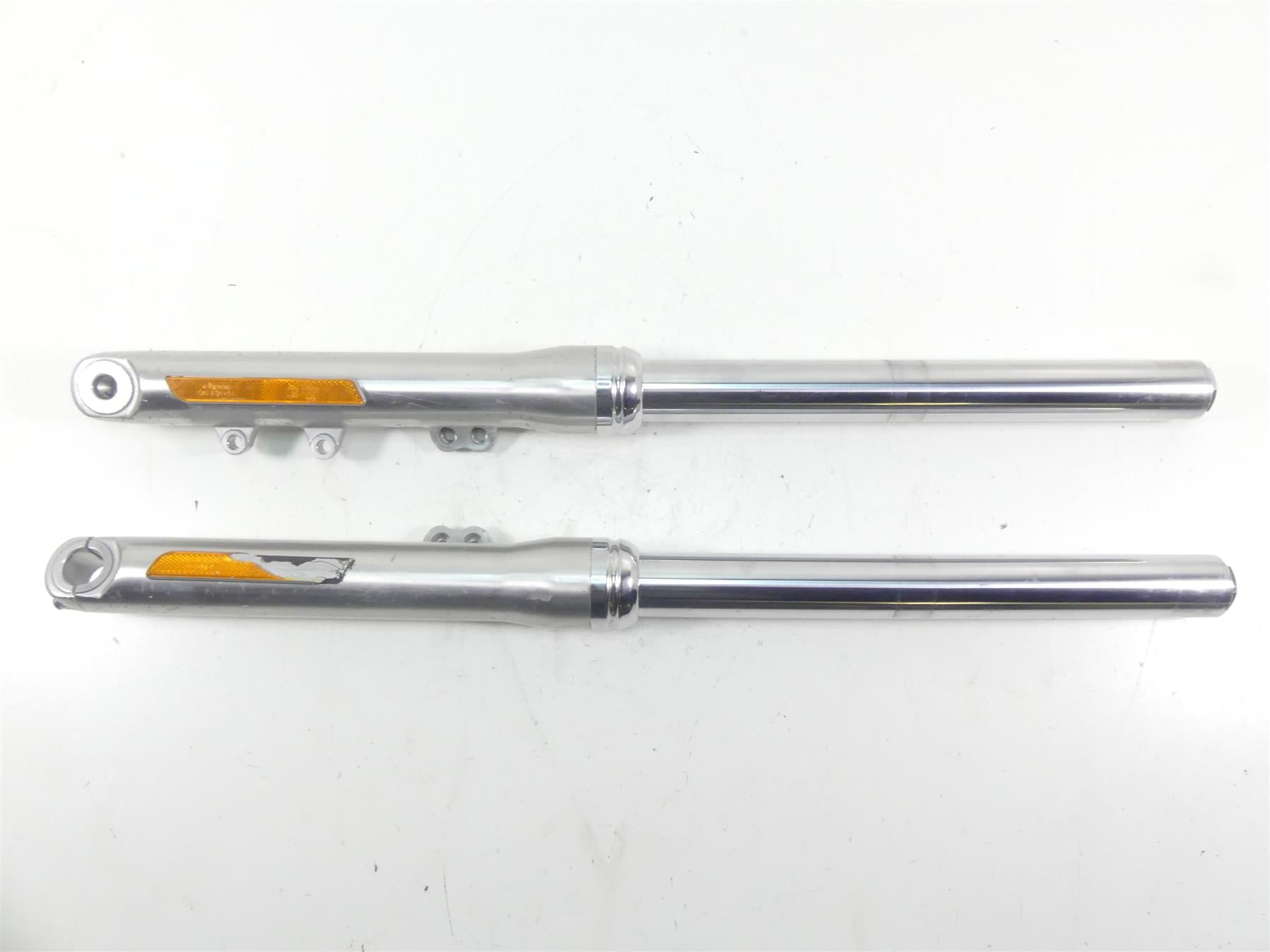 2010 Harley FXDWG Dyna Wide Glide Straight 49mm Front Fork Leg Set 48802-10A {{ shop.shopifyCountryName }} - Mototech271