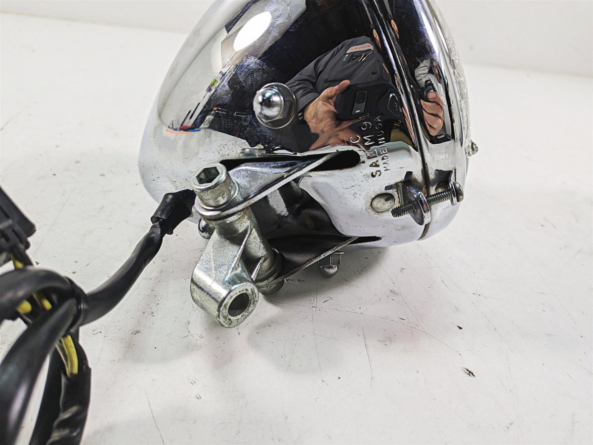 2000 Harley FXSTS Softail Springer Headlight Head Light Lamp + Visor 69769-05A {{ shop.shopifyCountryName }} - Mototech271