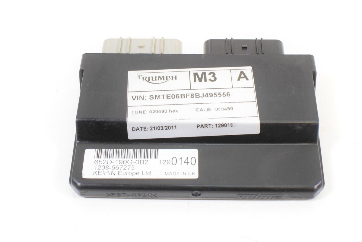 2011 Triumph Tiger 800XC 800 ABS CDI ECU ECM Engine Control Module T1290187 {{ shop.shopifyCountryName }} - Mototech271