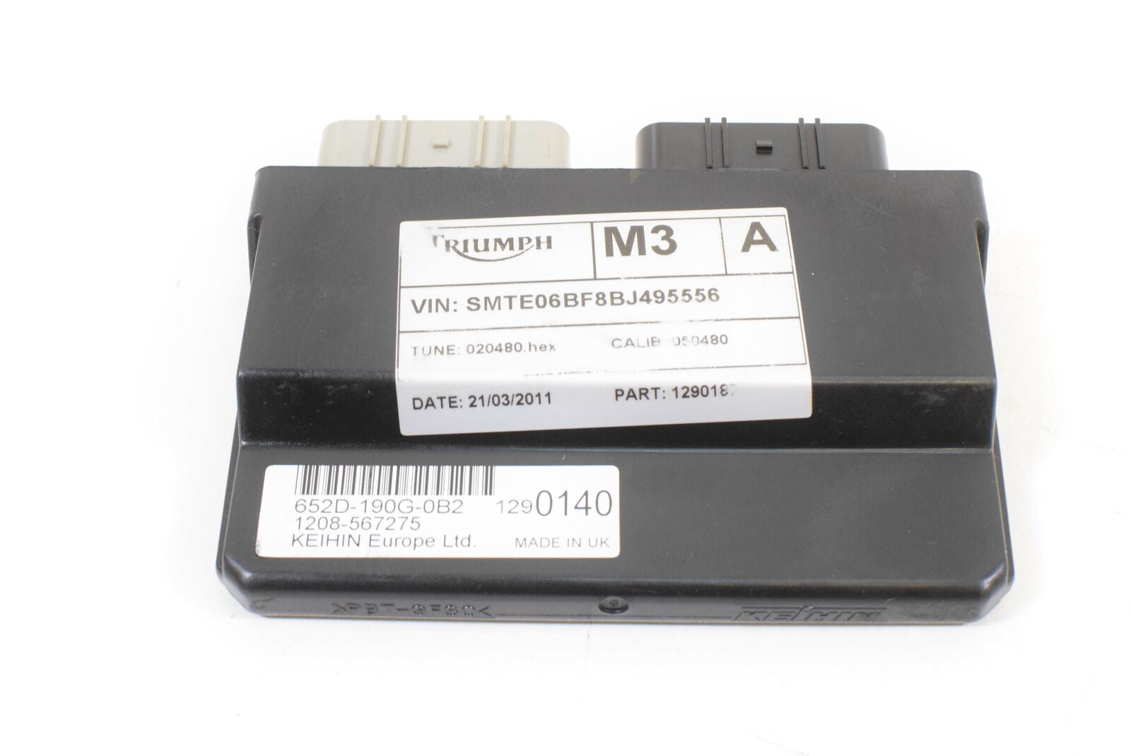 2011 Triumph Tiger 800XC 800 ABS CDI ECU ECM Engine Control Module T1290187 {{ shop.shopifyCountryName }} - Mototech271
