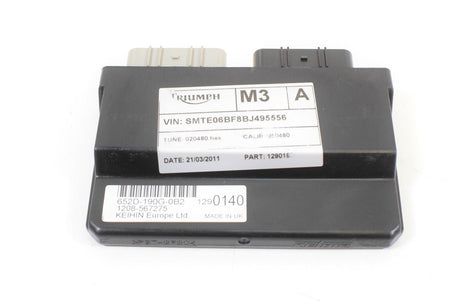 2011 Triumph Tiger 800XC 800 ABS CDI ECU ECM Engine Control Module T1290187 {{ shop.shopifyCountryName }} - Mototech271