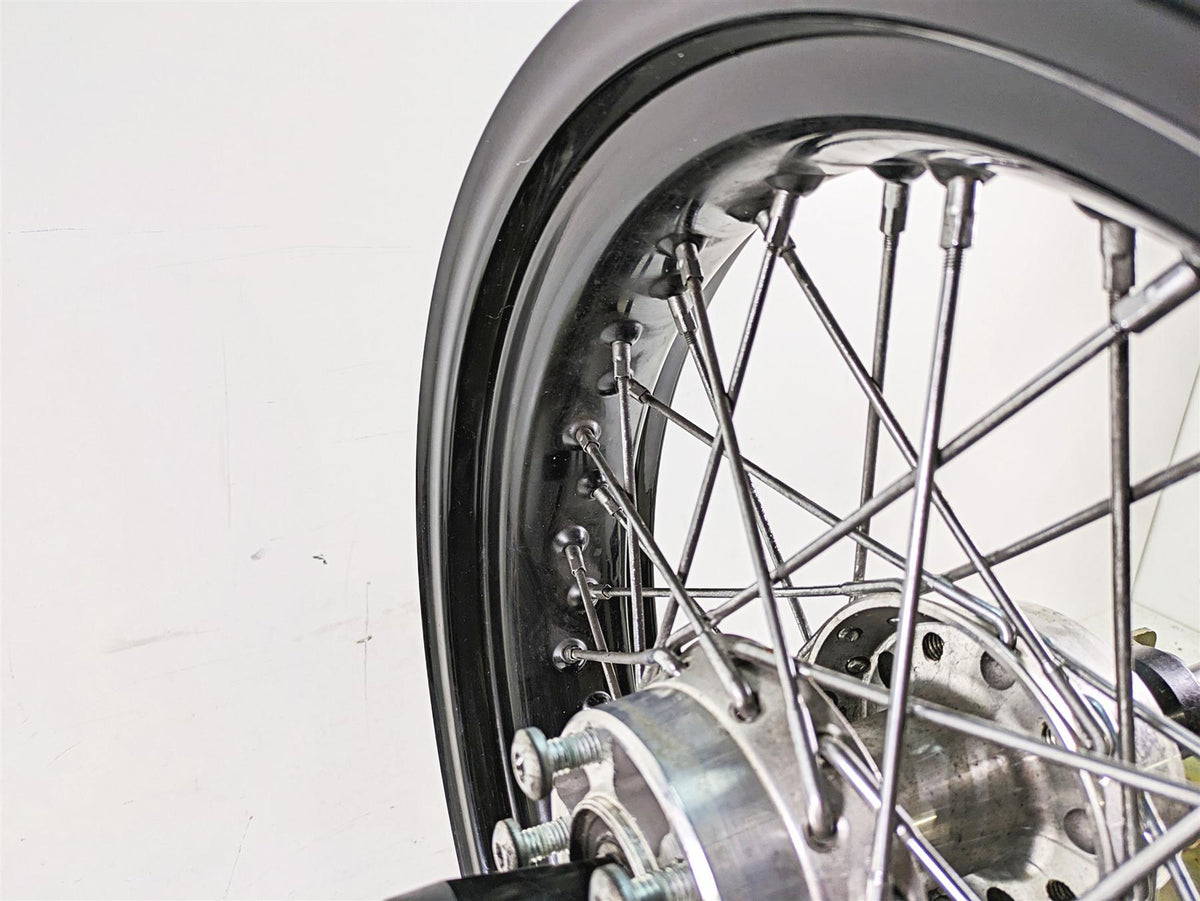 Harley Davidson Dyna Black 17x4.5 Spoke Wheel Rim 25mm Bearing 41430-09A {{ shop.shopifyCountryName }} - Mototech271
