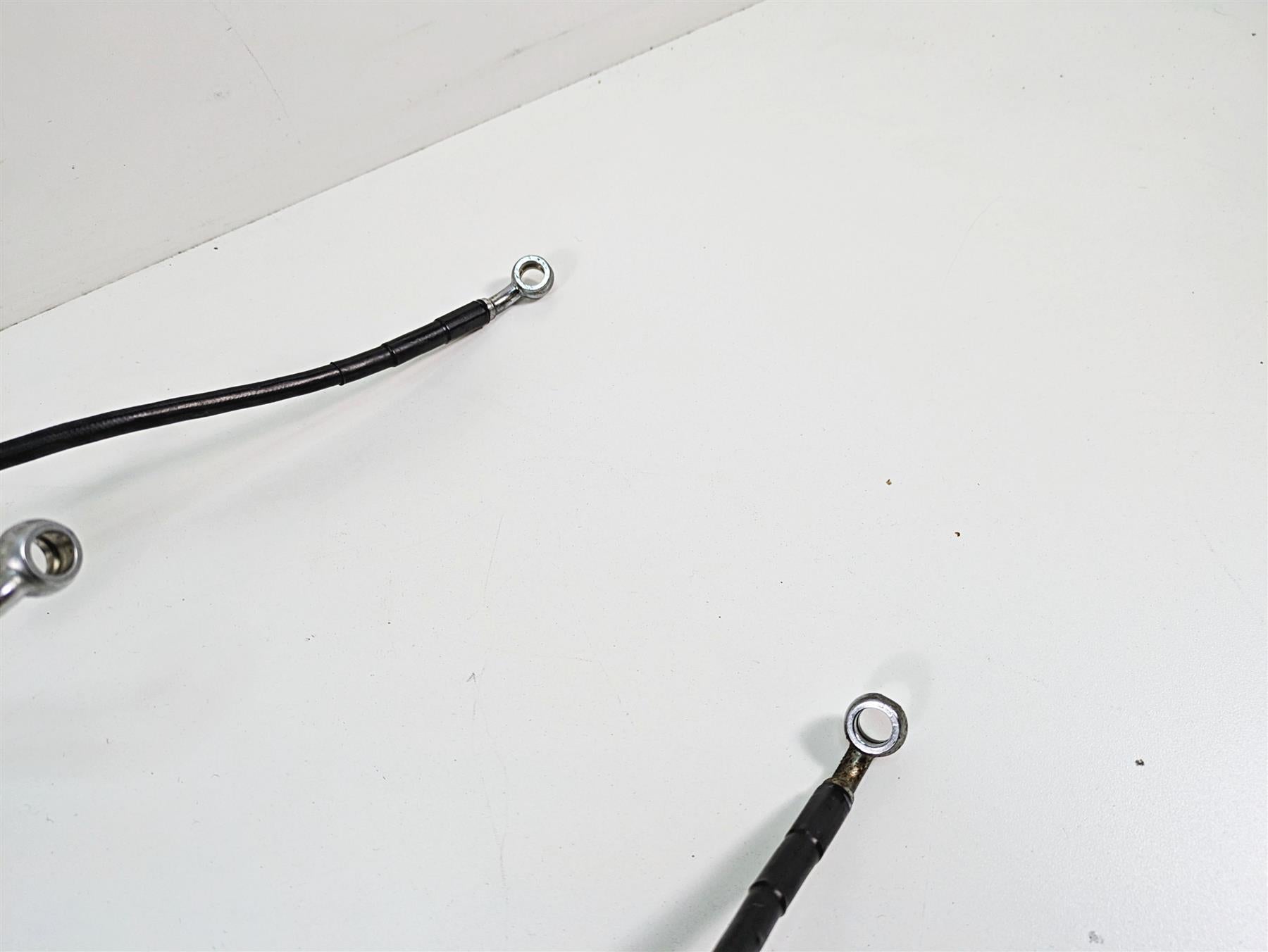 2009 Harley FXDF Dyna Fat Bob Brake Line Clutch Throttle Cable Set 9.5" Riser {{ shop.shopifyCountryName }} - Mototech271