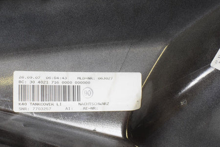 08 BMW K1200S K1200 S K40 Left Tank Fairing Cover Cowl Plastic 46637691729 {{ shop.shopifyCountryName }} - Mototech271