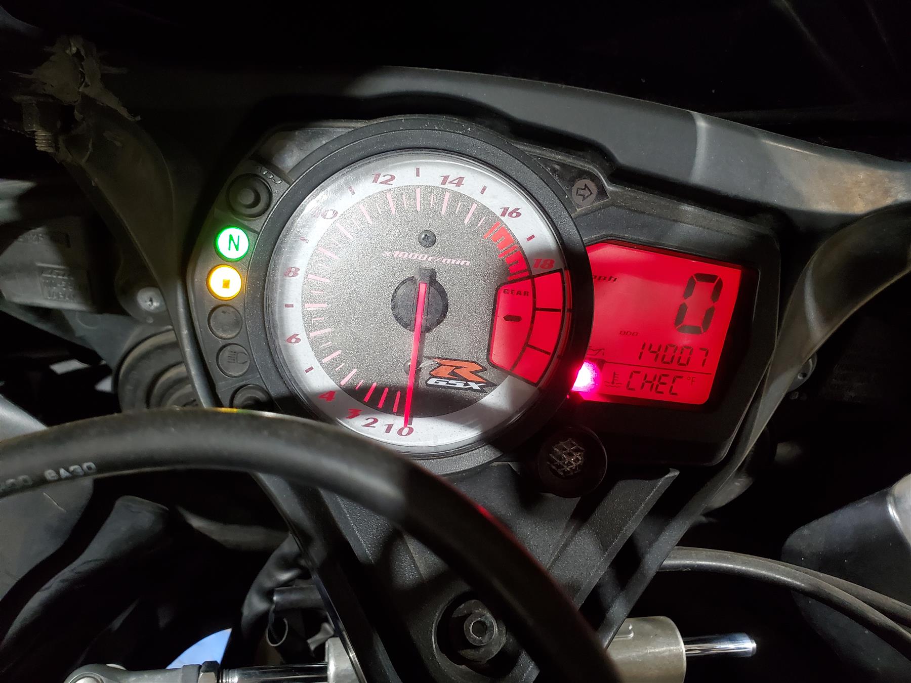 2008 Suzuki GSXR600 Gauges Speedometer Instrument Cluster 14K Only 34120-37H20 {{ shop.shopifyCountryName }} - Mototech271