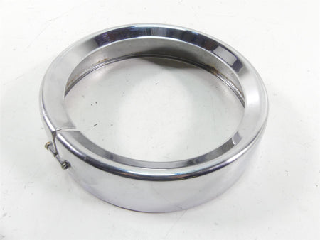 2005 Harley Touring CVO FLHTC SE Electra Glide Headlight Chrome Ring Cover {{ shop.shopifyCountryName }} - Mototech271