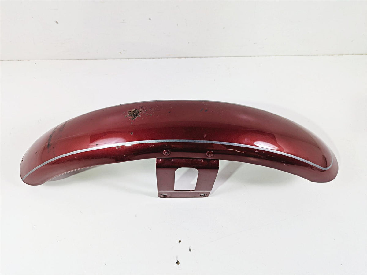 2007 Harley Sportster XL1200 C Front Fender Fire Red Pearl - Dent 58998-83E {{ shop.shopifyCountryName }} - Mototech271