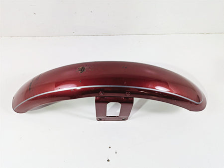 2007 Harley Sportster XL1200 C Front Fender Fire Red Pearl - Dent 58998-83E {{ shop.shopifyCountryName }} - Mototech271