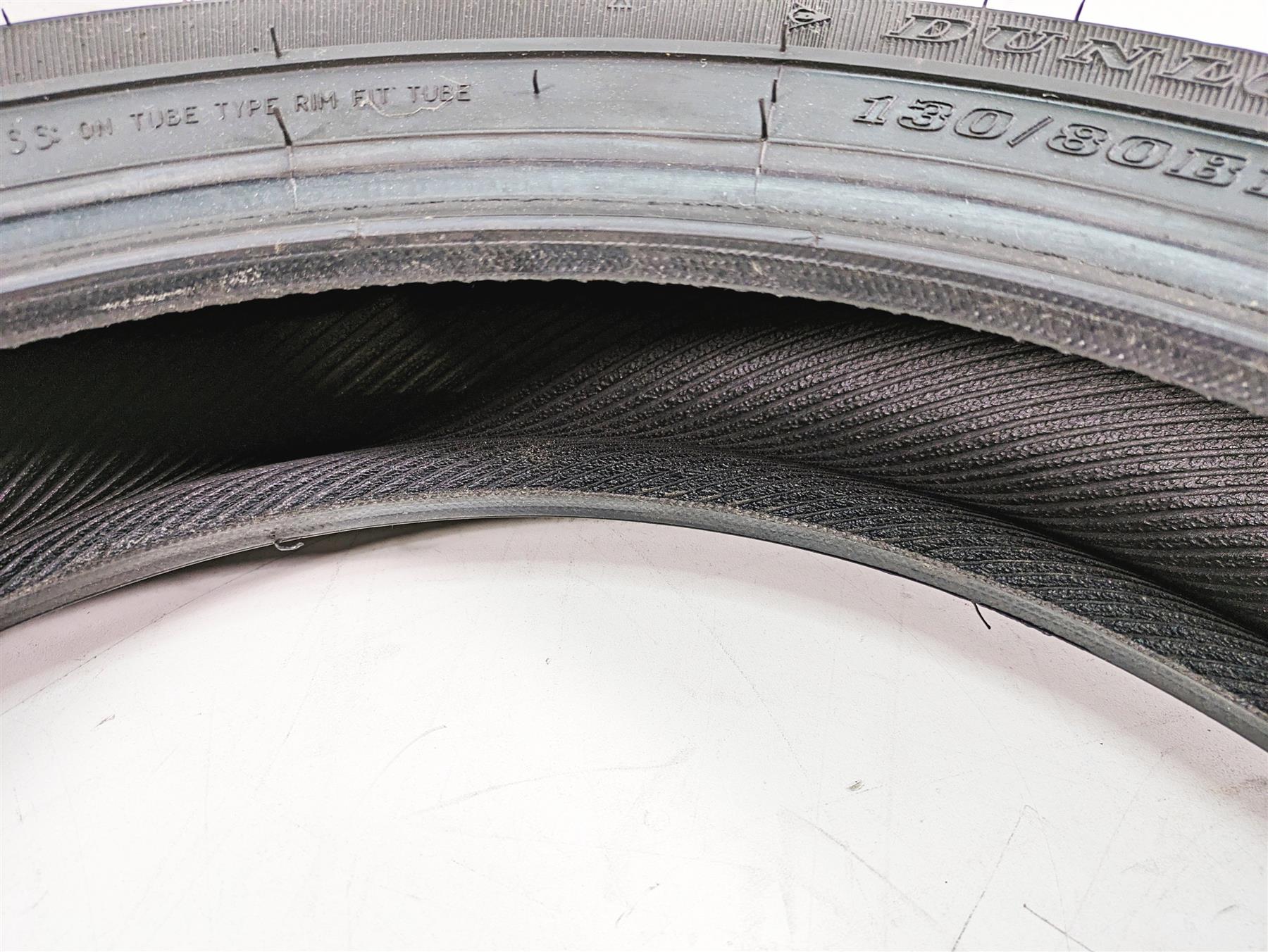 Used Front Motorcycle Harley Tire Dunlop D408F 130/80B17 DOT5121 627505 {{ shop.shopifyCountryName }} - Mototech271