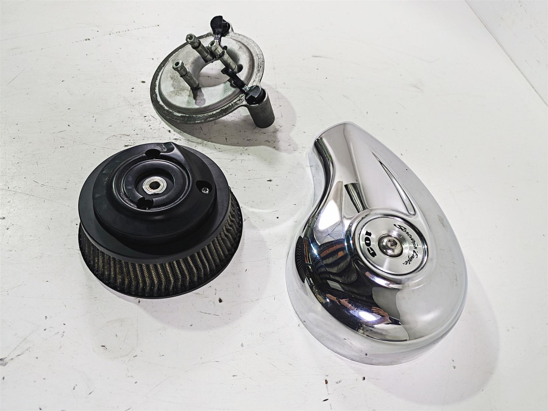 2005 Harley Softail FLSTFSE CVO Fat Boy 103 Air Breather Cleaner Filter 29614-03 {{ shop.shopifyCountryName }} - Mototech271