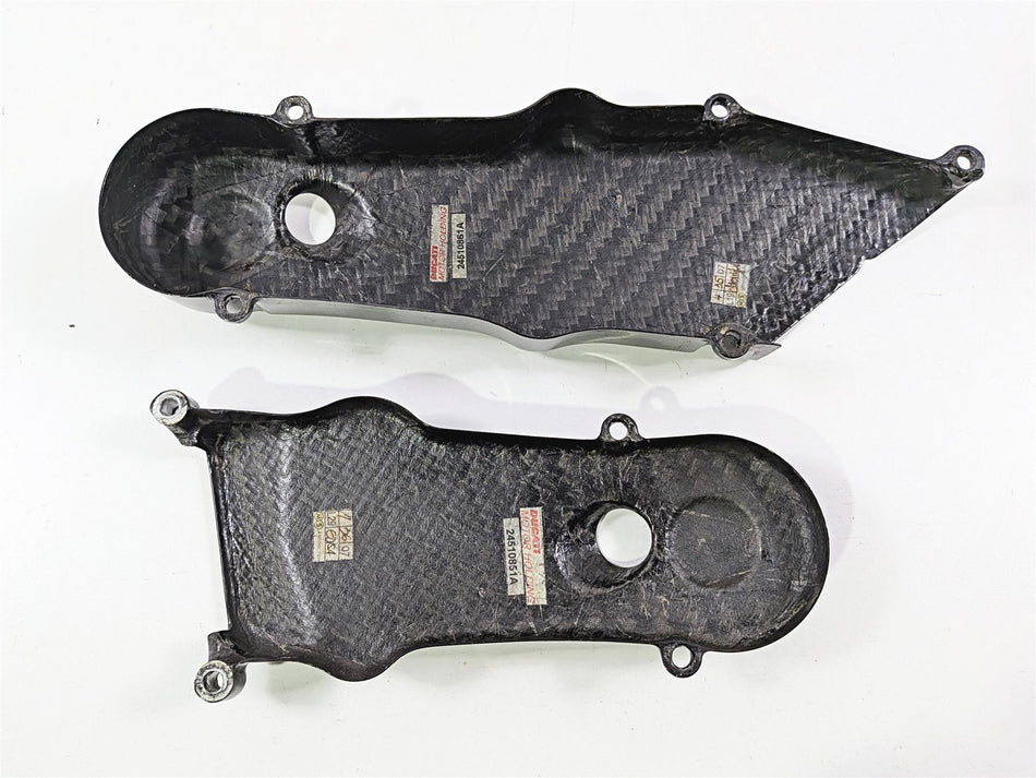 2008 Ducati Hypermotard 1100 S Carbon Timing Belt Cover Set 24510851A 24510861A-Mototech271