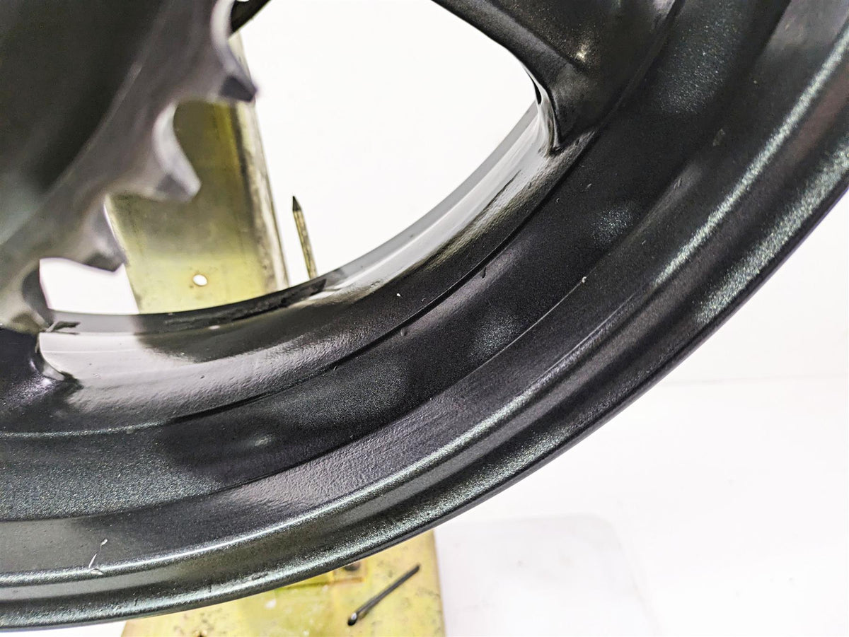 2012 Triumph Daytona 675 17x5.5 Rear Wheel Rim Graphite T2010842 {{ shop.shopifyCountryName }} - Mototech271