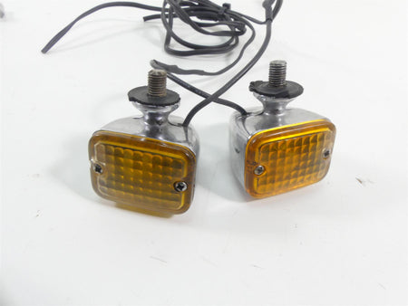 1993 Harley Dyna FXDL Low Rider Vintage Custom Chrome Blinker Turn Signals {{ shop.shopifyCountryName }} - Mototech271