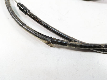 2009 Harley FXDF Dyna Fat Bob Brake Line Clutch Throttle Cable Set 9.5" Riser {{ shop.shopifyCountryName }} - Mototech271