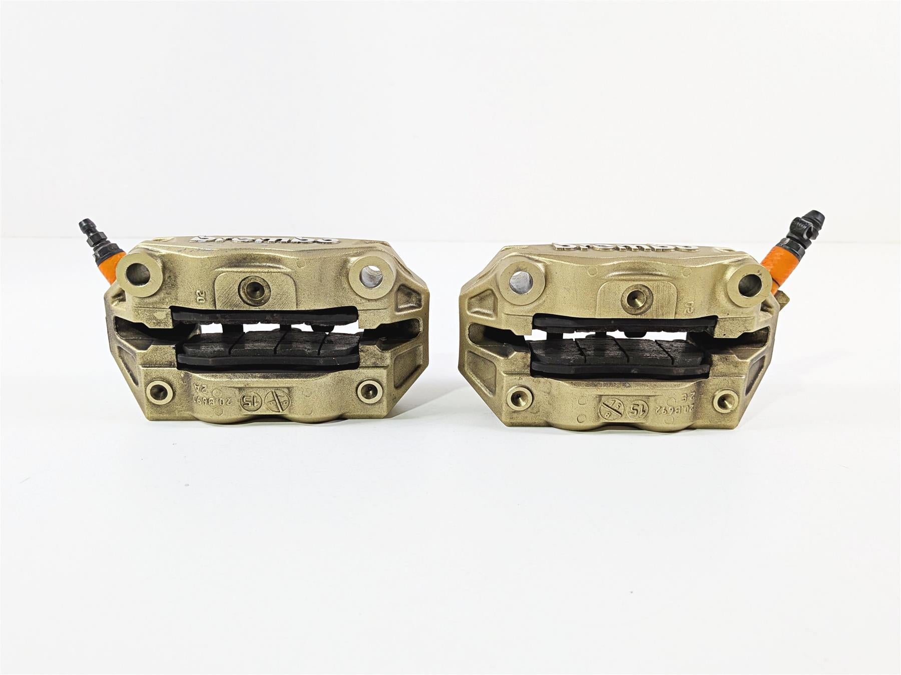 2016 Aprilia RSV 1100 Tuono V4 Factory Gold Brembo 100mm Front Brake Calipers {{ shop.shopifyCountryName }} - Mototech271