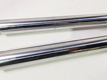 Load image into Gallery viewer, 2008 Harley FXCWC Softail Rocker Straight Chrome Front Fork Leg Set 46950-08
