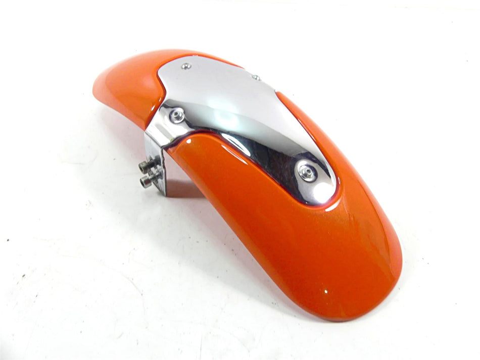 2005 Harley VRSCSE CVO V-Rod Front Fender & Bracket Orange 59115-05 59020-01A {{ shop.shopifyCountryName }} - Mototech271