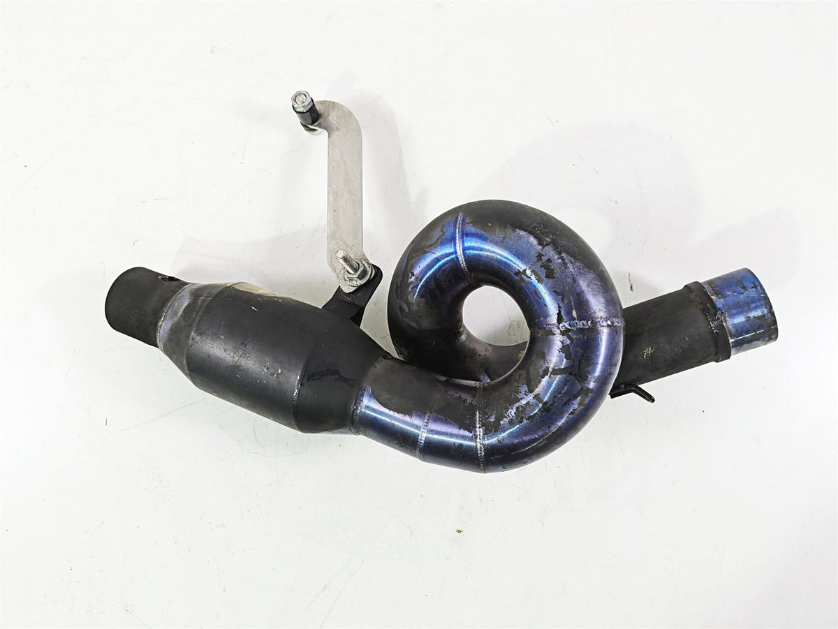 Motorcycle Used Aftermarket Loop Exhaust Mid Pipe Under Belly {{ shop.shopifyCountryName }} - Mototech271