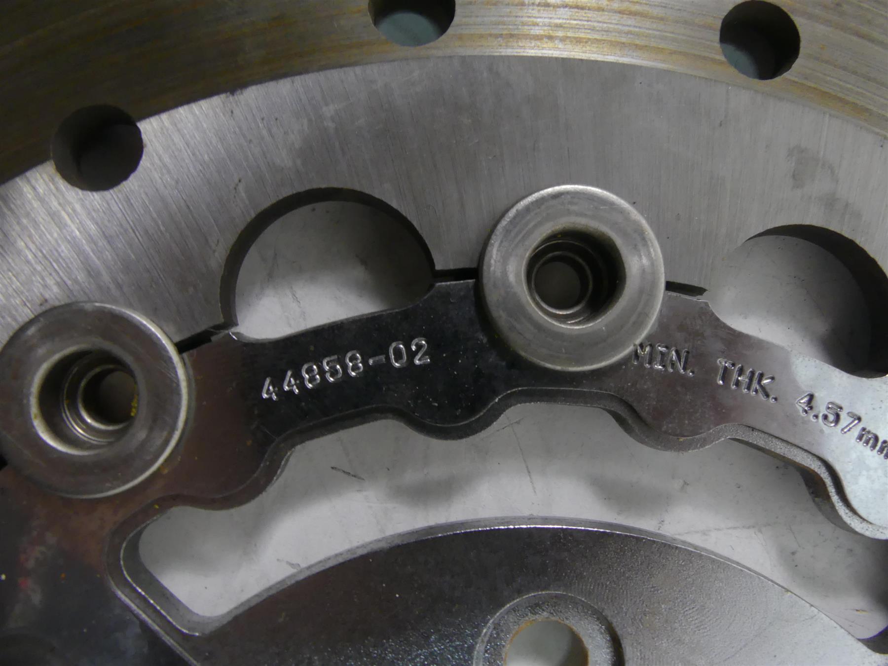 2004 Harley Softail FXSTD SE CVO Deuce Front Rear Brake Rotor Disc Set 44858-02A {{ shop.shopifyCountryName }} - Mototech271