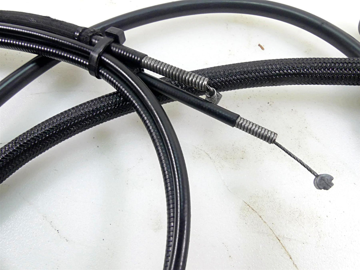 2017 Harley Dyna FXDB Street Bob 10" Risers Throttle Cable Clutch & Brake Line {{ shop.shopifyCountryName }} - Mototech271