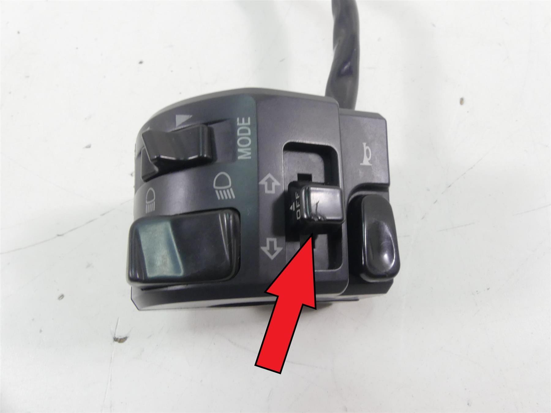 2009 Ducati Monster 1100 S Left Hand Light Control Switch -Read 65110101A {{ shop.shopifyCountryName }} - Mototech271