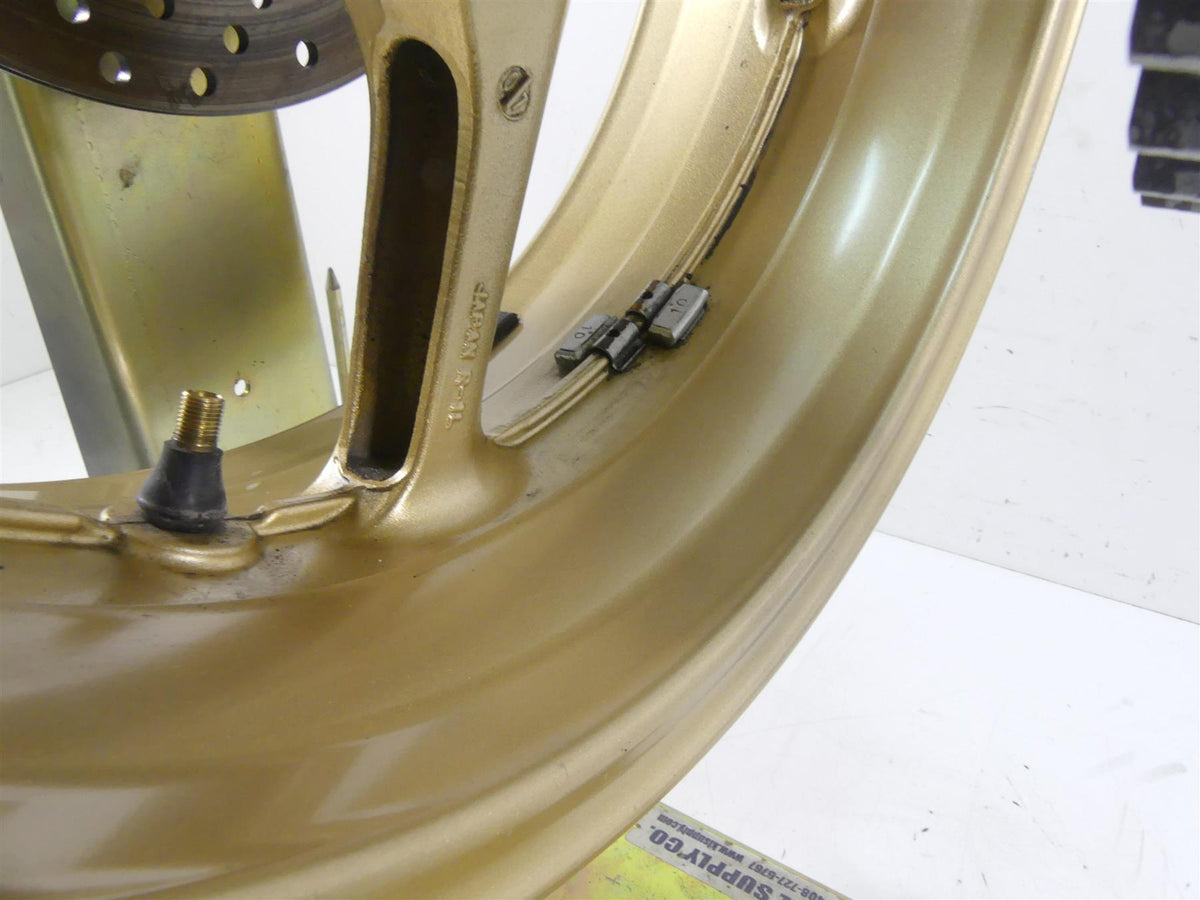 2008 Yamaha FZ1 Fazer Straight Golden Rear Wheel Rim 17x6 5VY-25338-00-8L {{ shop.shopifyCountryName }} - Mototech271