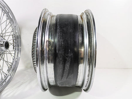 2008 Ultima Motorcycles Fat Bastard Front Rear Spoke Wheel Rim 2x21 & 8.5x18 {{ shop.shopifyCountryName }} - Mototech271