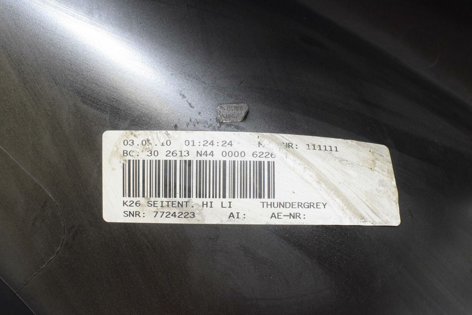 2011 BMW R1200RT R1200 RT K26 Main Left Tank Fairing Cover Thundergr. 4663768105 {{ shop.shopifyCountryName }} - Mototech271