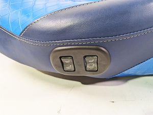 2011 Harley Touring FLHTCUSE CVO E-Glide Seat Blue Heated Alligator Skin 54112-11 | Mototech271