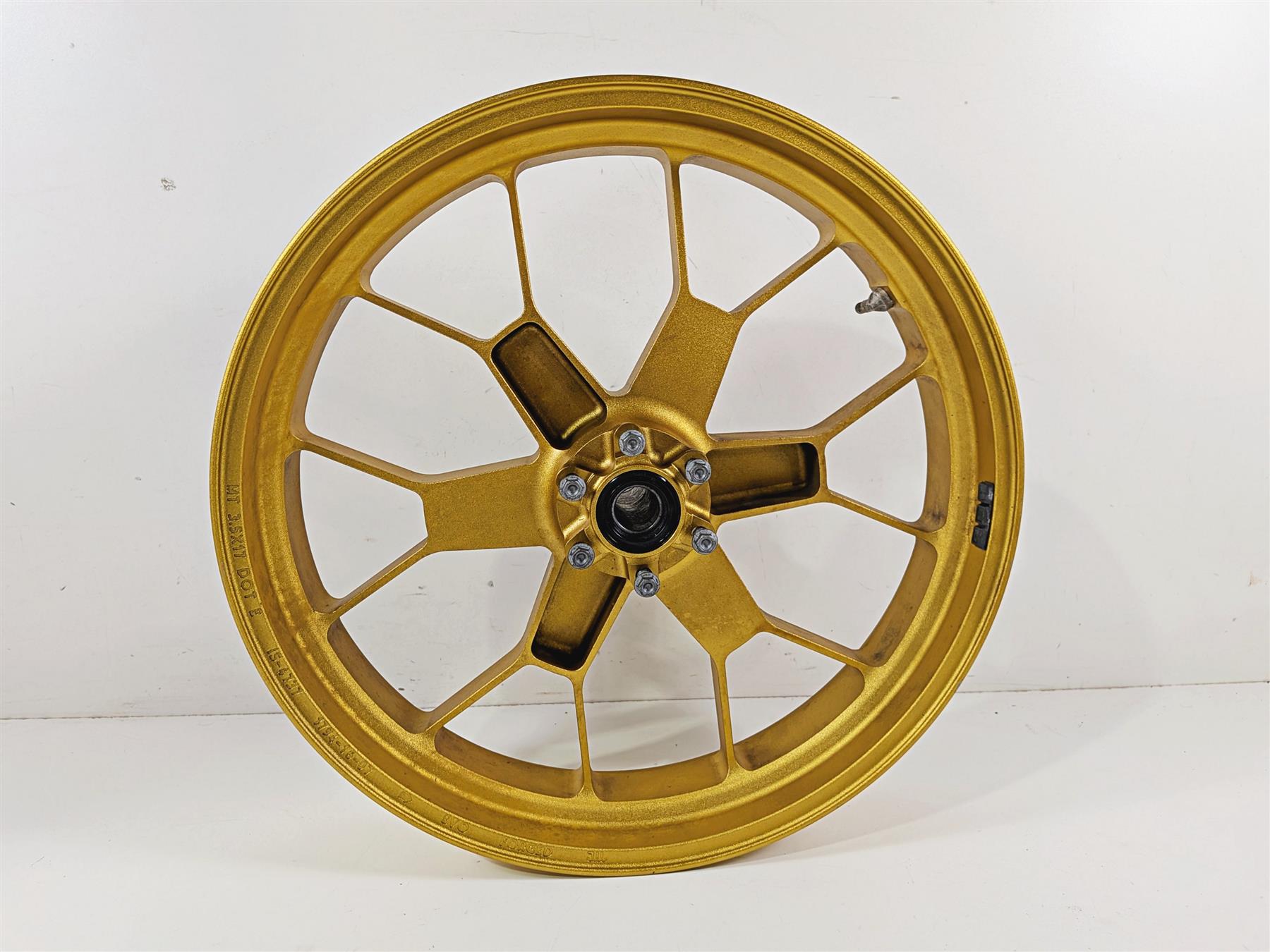 2008 Aprilia RSVR 1000 Factory Front Wheel Rim 17x3.5 Gold Evo Forged 853375 {{ shop.shopifyCountryName }} - Mototech271