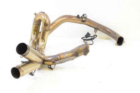 2008 Ducati 848 Exhaust Header Pipe Manifold Set Partly Polished 57012612A 57012 {{ shop.shopifyCountryName }} - Mototech271