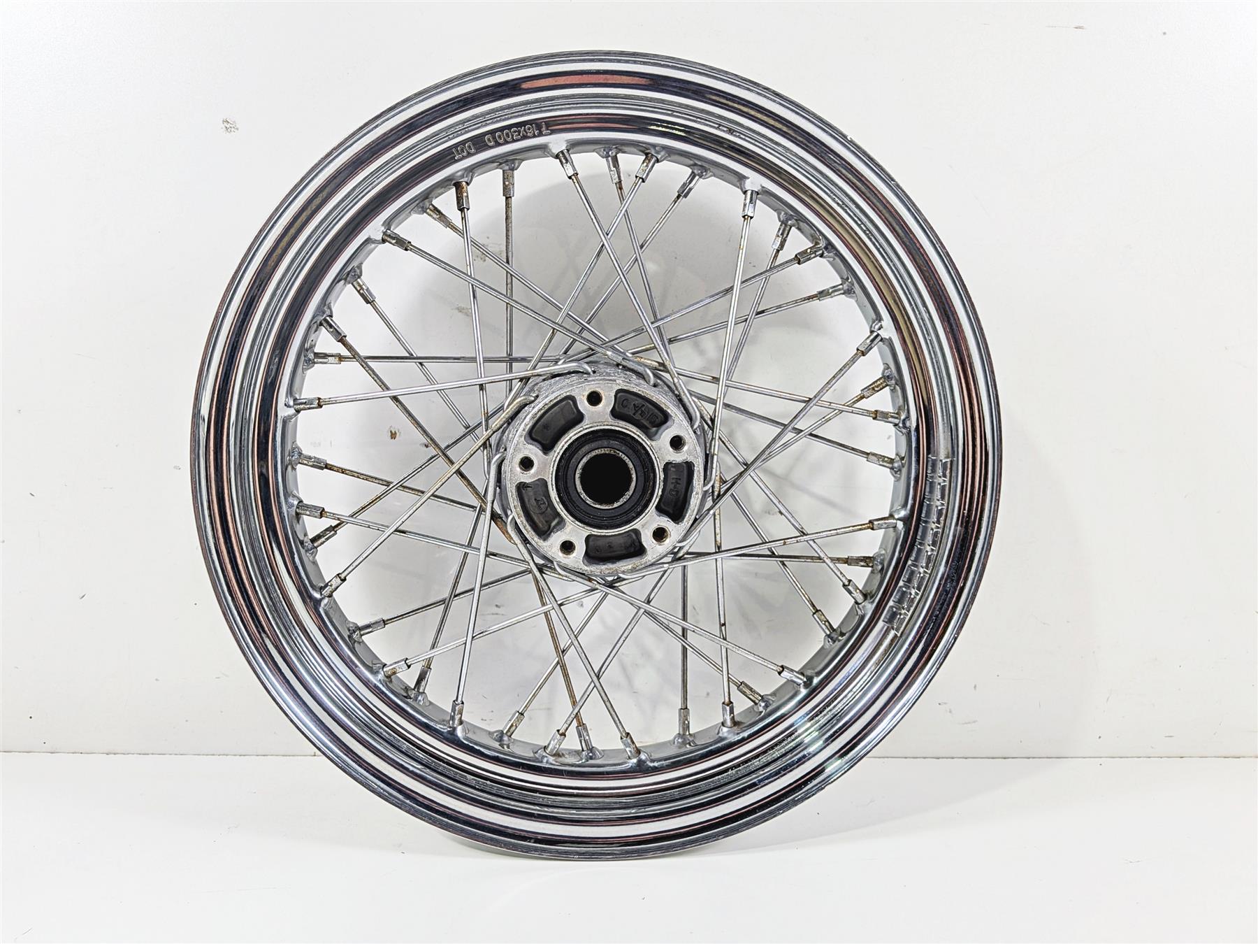 2000 Harley Touring FLHRCI Road King 16x3 Front Wheel Spoke Rim -Runout 40960-00 {{ shop.shopifyCountryName }} - Mototech271