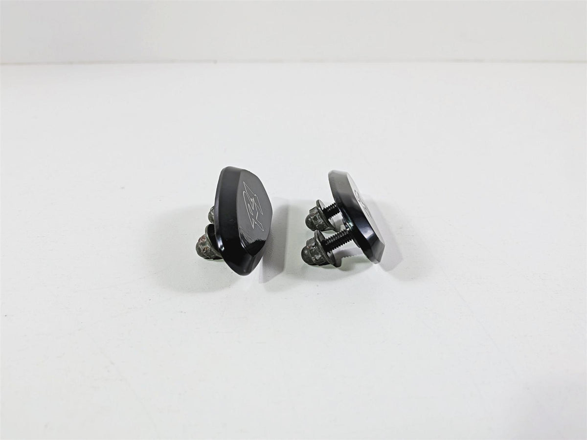 2008 Yamaha YZF R1 RN19 Aftermarket Black Mirror Delete Caps {{ shop.shopifyCountryName }} - Mototech271