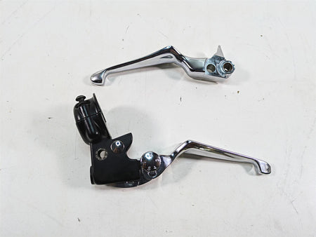 2012 Harley FLD Dyna Switchback Chrome Clutch & Brake Lever + Perch Set 38608-96 {{ shop.shopifyCountryName }} - Mototech271