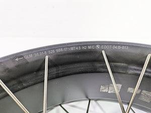2015 BMW R1200 GS Adv K51 Straight 17x4.5 Rear Wheel Spoke Rim 36318526651
