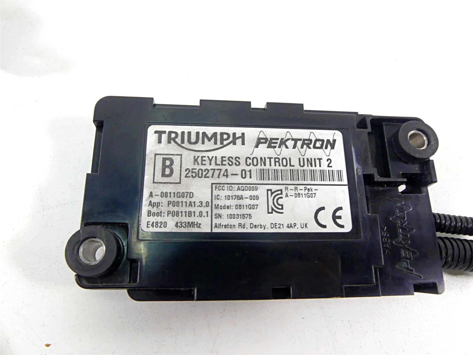 2022 Triumph Speed Triple 1200 RS Cdi Set Ignition Fob Key Immobilizer T2505562 {{ shop.shopifyCountryName }} - Mototech271