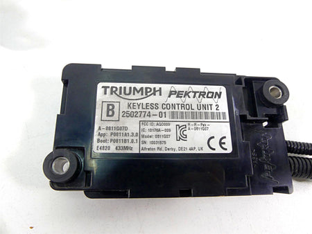 2022 Triumph Speed Triple 1200 RS Cdi Set Ignition Fob Key Immobilizer T2505562 {{ shop.shopifyCountryName }} - Mototech271