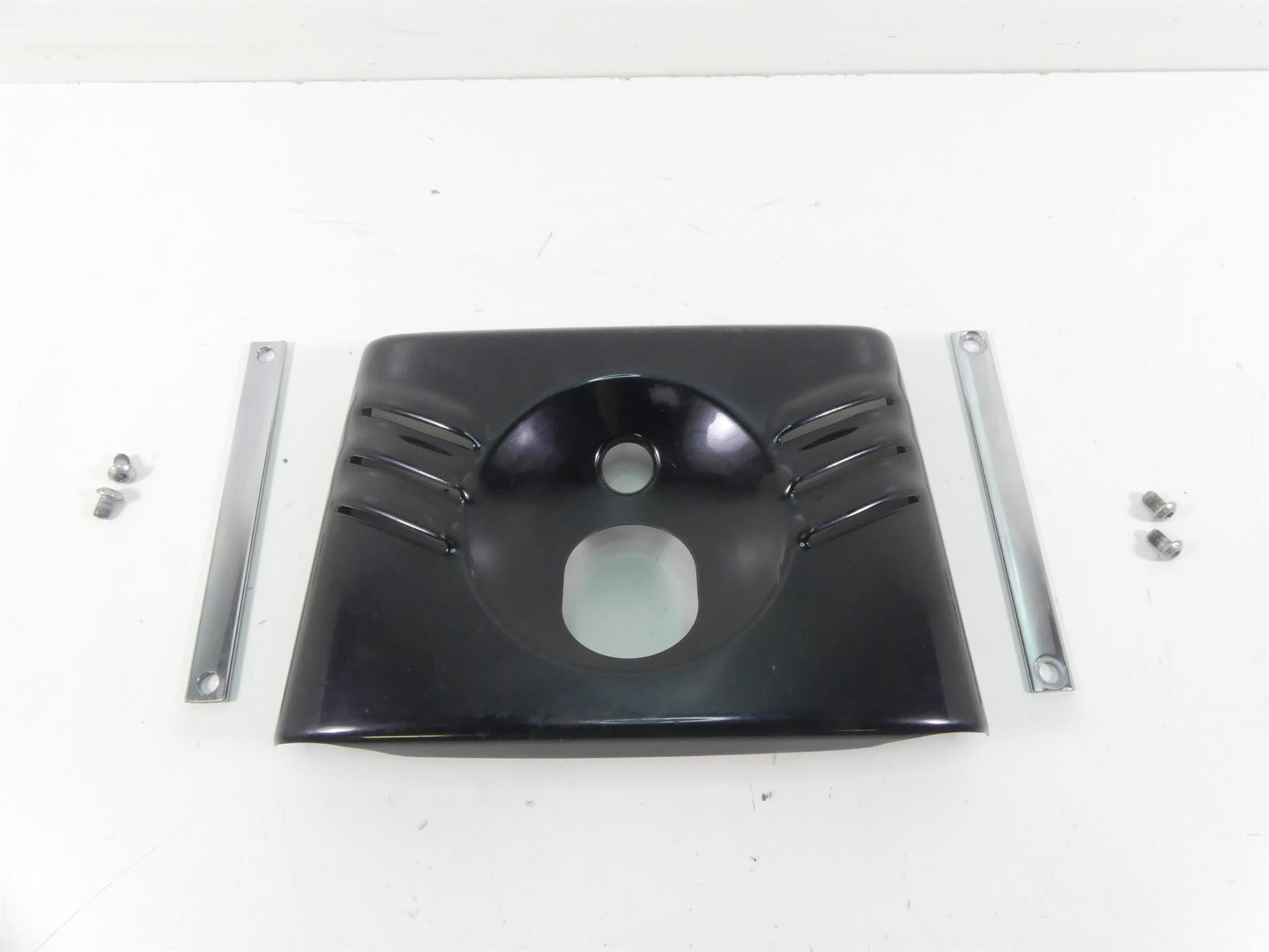 2015 Harley FLS Softail Slim Black Head Lamp Fork Cover Cowl Set 45900032