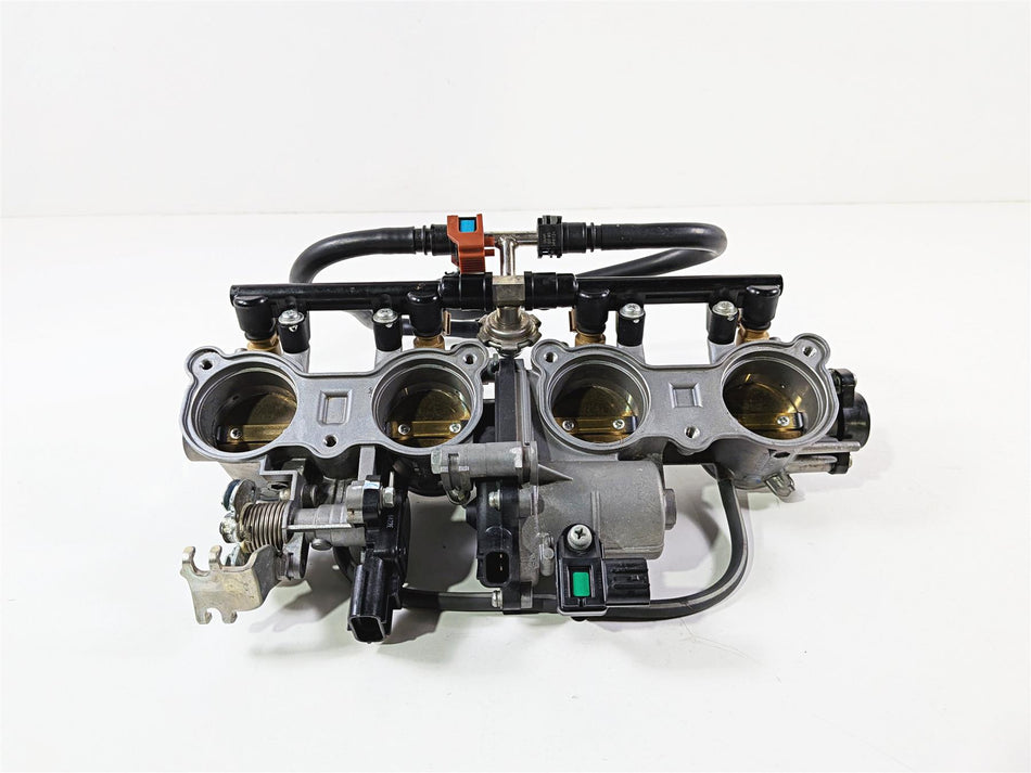 2016 Yamaha YZF R1 RN32 Mikuni Throttle Body Bodies Fuel Injectors 2CR-13750-00 {{ shop.shopifyCountryName }} - Mototech271