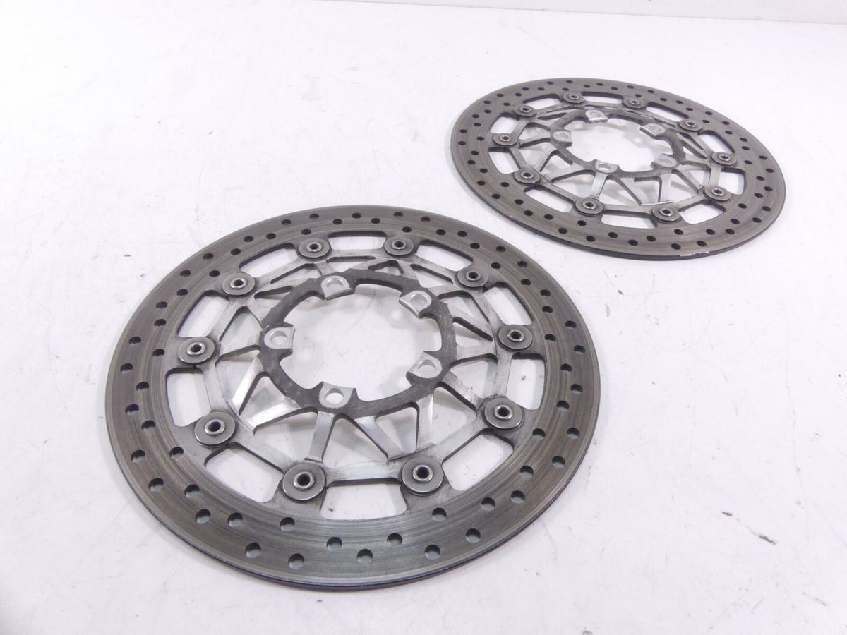 2009 Triumph Street Triple 675R Front Brake Disc Rotor Set T2021045 {{ shop.shopifyCountryName }} - Mototech271