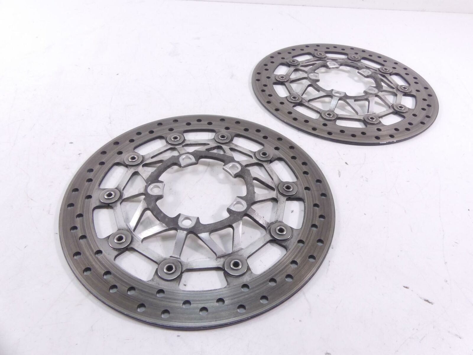 2009 Triumph Street Triple 675R Front Brake Disc Rotor Set T2021045 {{ shop.shopifyCountryName }} - Mototech271