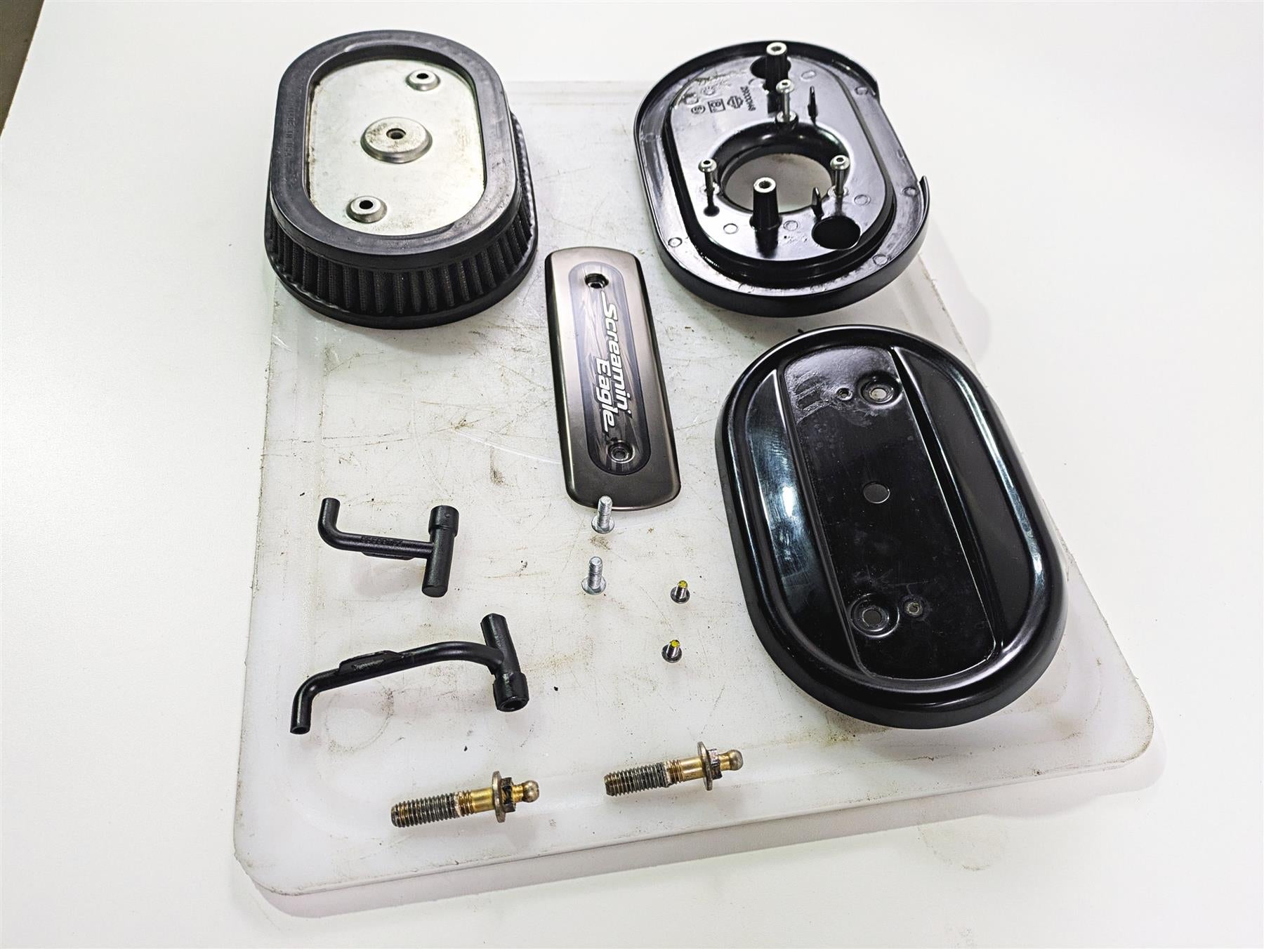 Harley Davidson Touring M8 Milwaukee Eight 114 Screaming Eagle Air Filter Breather Cleaner Set 29000148 {{ shop.shopifyCountryName }} - Mototech271