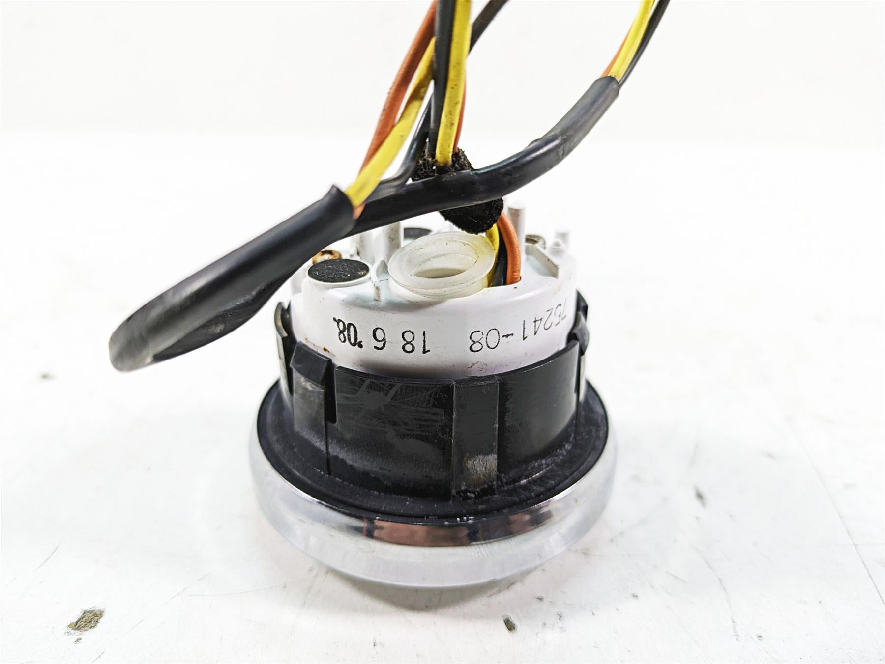 2009 Harley FXCWC Softail Rocker C Fuel Gas Level Gauge Instrument 75241-08 {{ shop.shopifyCountryName }} - Mototech271