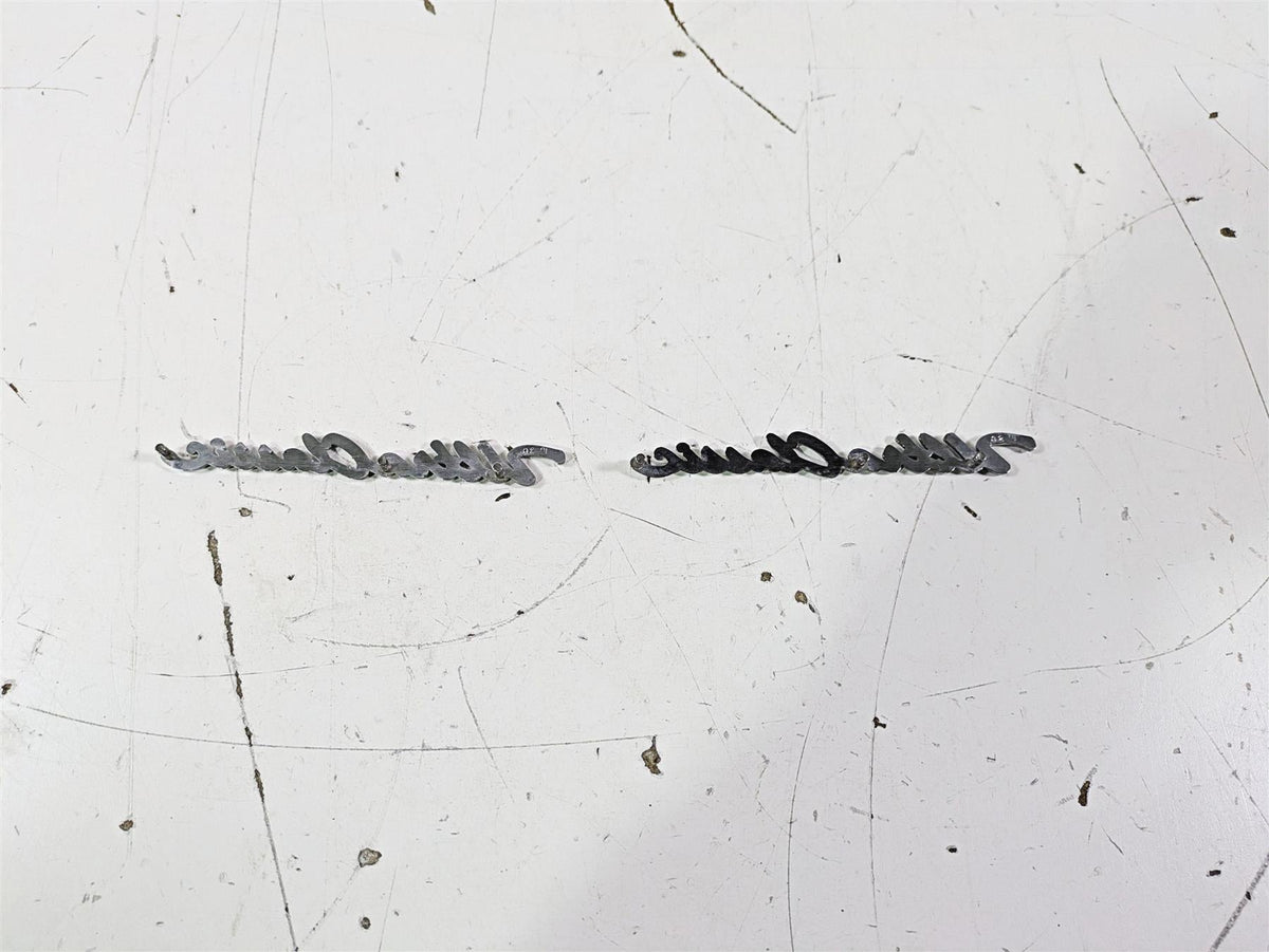 2003 Harley Touring FLHTCUI E-Glide 100th Front Fender Emblem Set 59236-97A {{ shop.shopifyCountryName }} - Mototech271