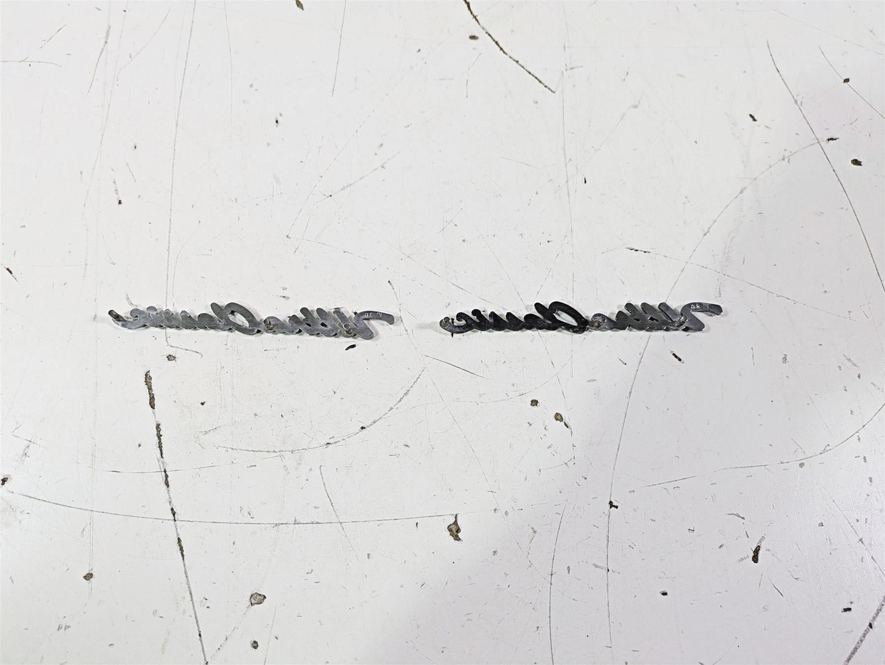 2003 Harley Touring FLHTCUI E-Glide 100th Front Fender Emblem Set 59236-97A {{ shop.shopifyCountryName }} - Mototech271