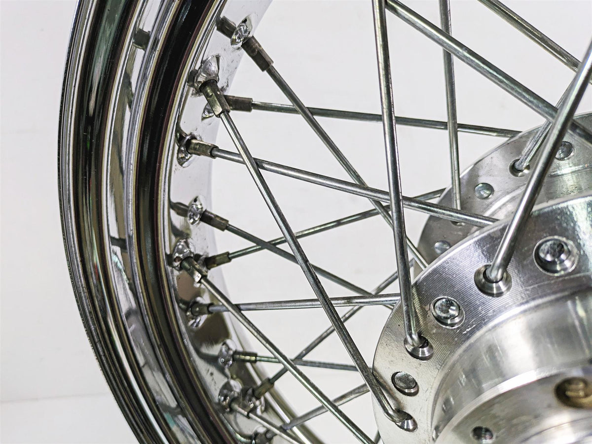 2002 Honda VTX1800 Retro Straight 17x3.5 Spoke Front Wheel Rim 44650-MCV-A11 {{ shop.shopifyCountryName }} - Mototech271
