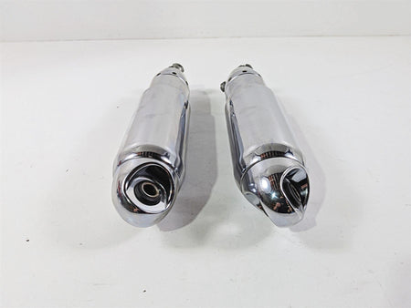 2008 Harley FXDSE CVO Dyna 12" Rear Chrome Shock Damper Set 54535-07B-Mototech271