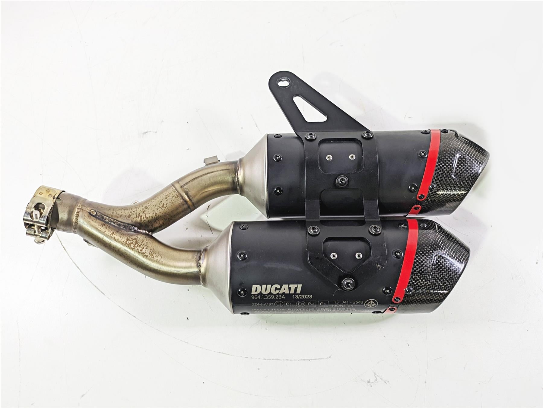 2023 Ducati Monster 937 SP Termignoni Exhaust Muffler & Heat Shield 96413592BA {{ shop.shopifyCountryName }} - Mototech271