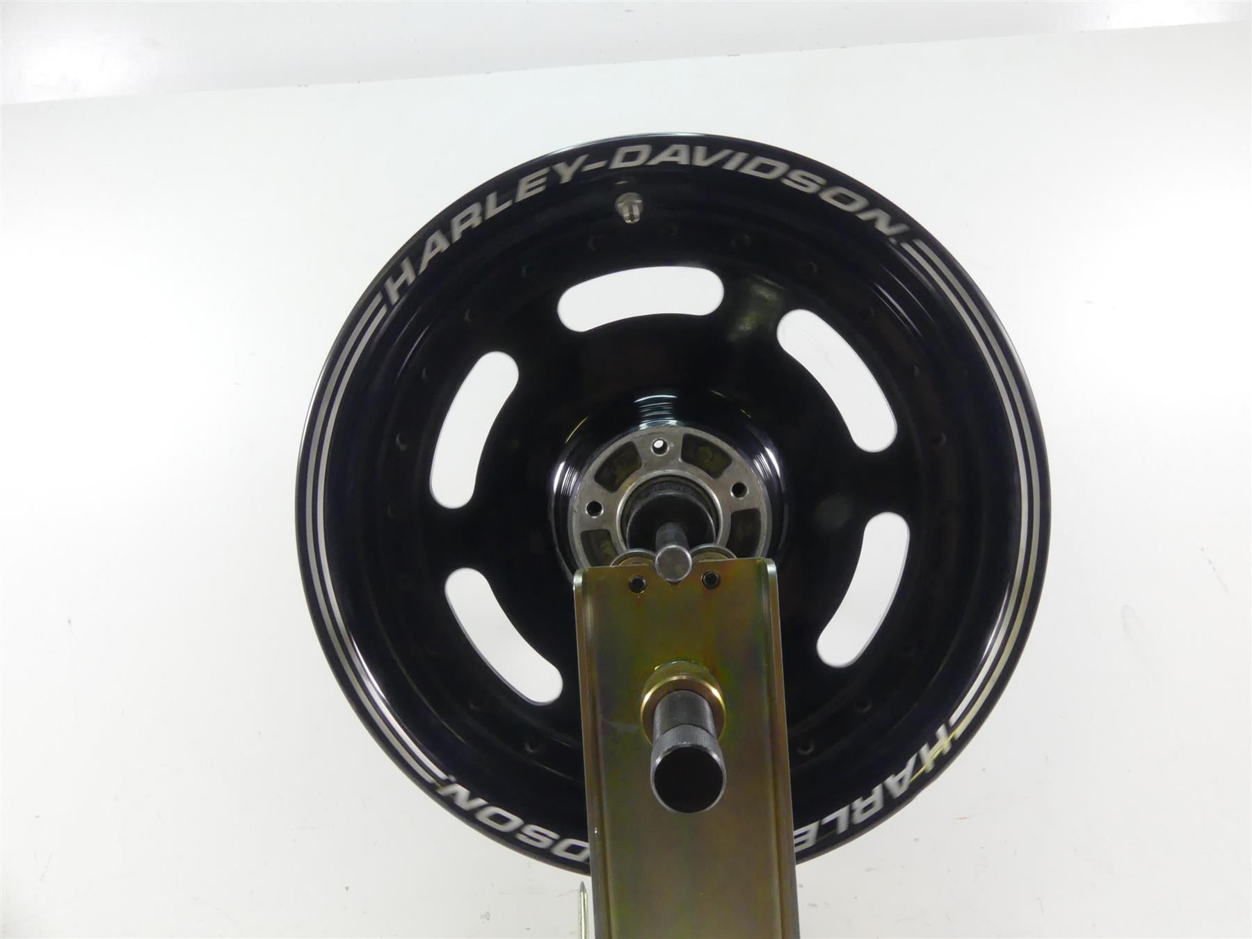 2014 Harley Dyna FXDF Fat Bob Straight Front Black Wheel Rim 16x3 43300254 {{ shop.shopifyCountryName }} - Mototech271
