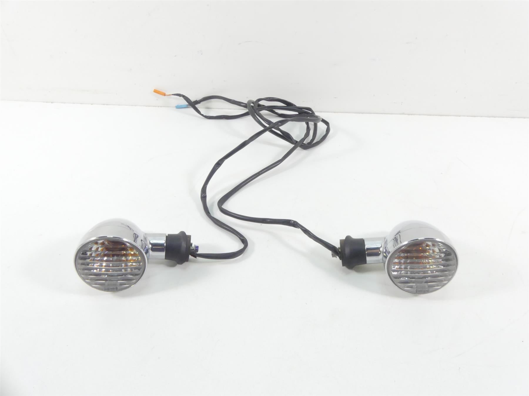 2007 Honda VTX1800 T1 Rear Chrome Blinker Turn Signal Lights Set 33400-MCV-R11
